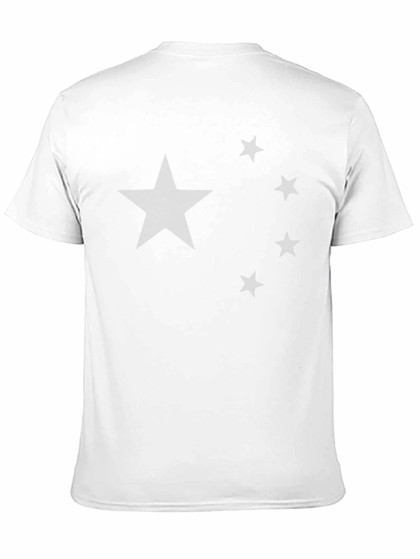 Distressed Star Graphic Tee - Black Cotton Shirt