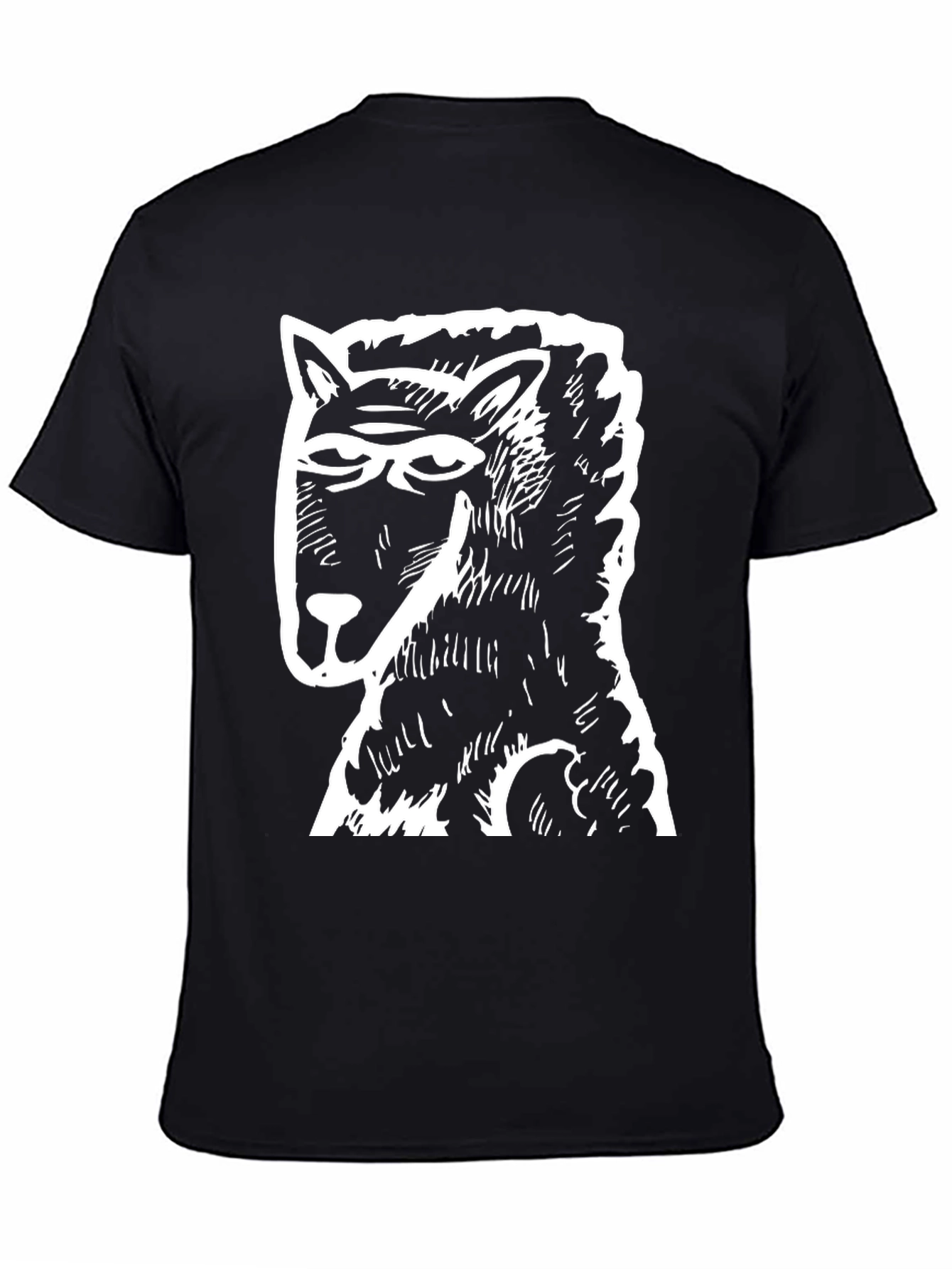 Cool Horse Graphic Tee - Black Cotton T-Shirt