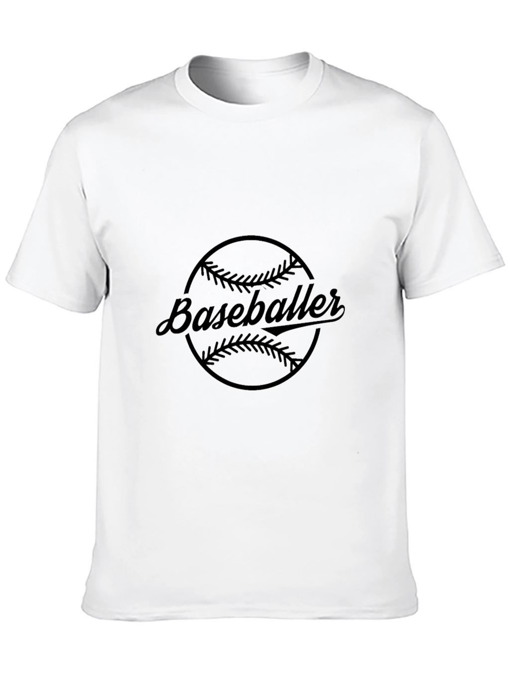 Baseballer Graphic Tee - Classic Black T-Shirt