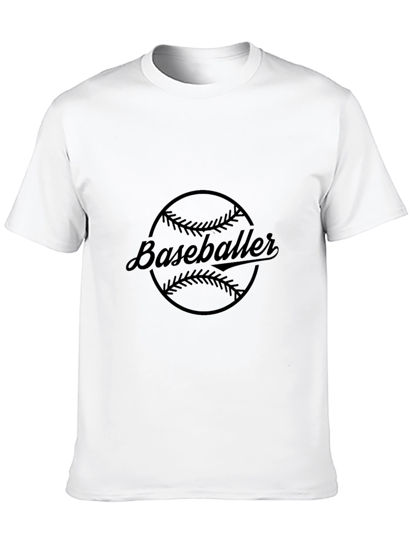 Baseballer Graphic Tee - Classic Black T-Shirt