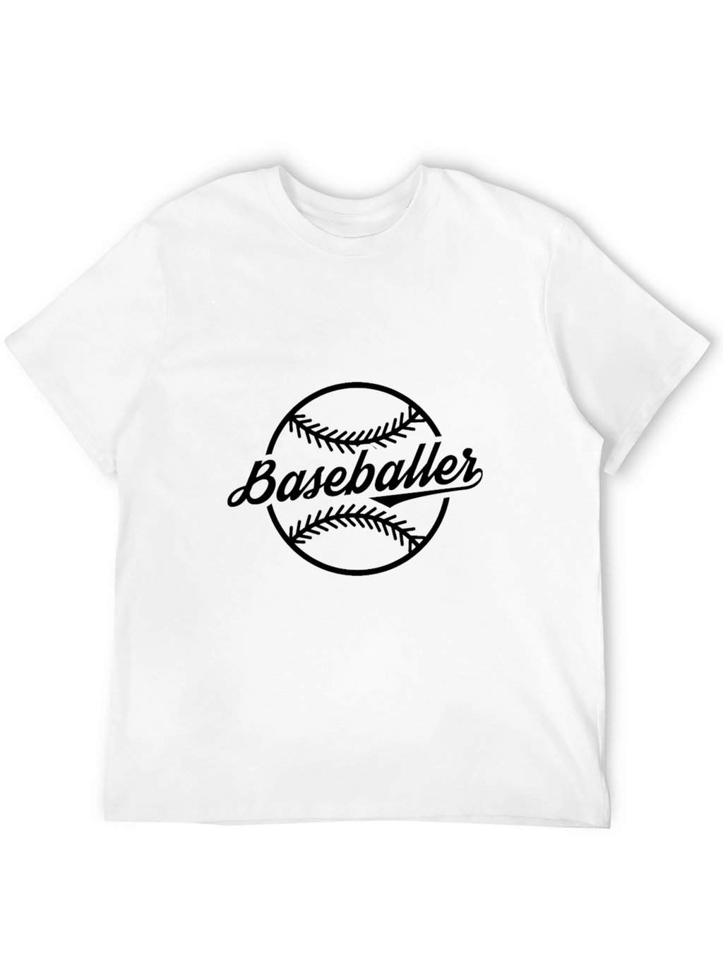 Baseballer Graphic Tee - Classic Black T-Shirt
