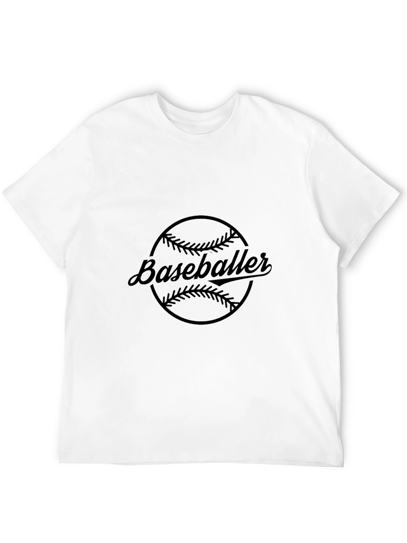Baseballer Graphic Tee - Classic Black T-Shirt