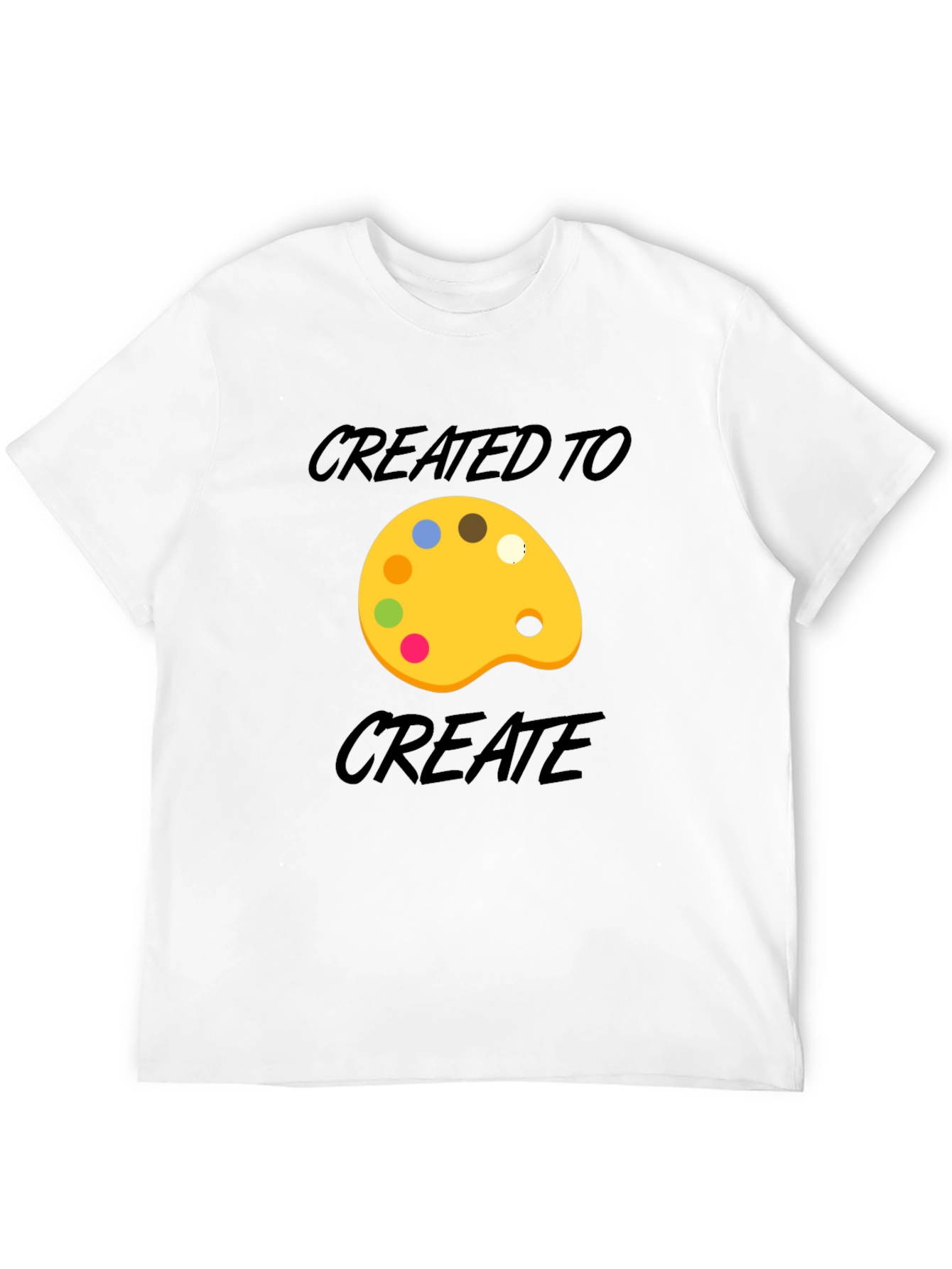 Created to Create Artist Palette T-Shirt - Black
