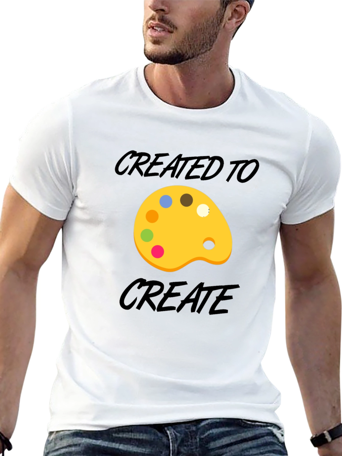 Created to Create Artist Palette T-Shirt - Black
