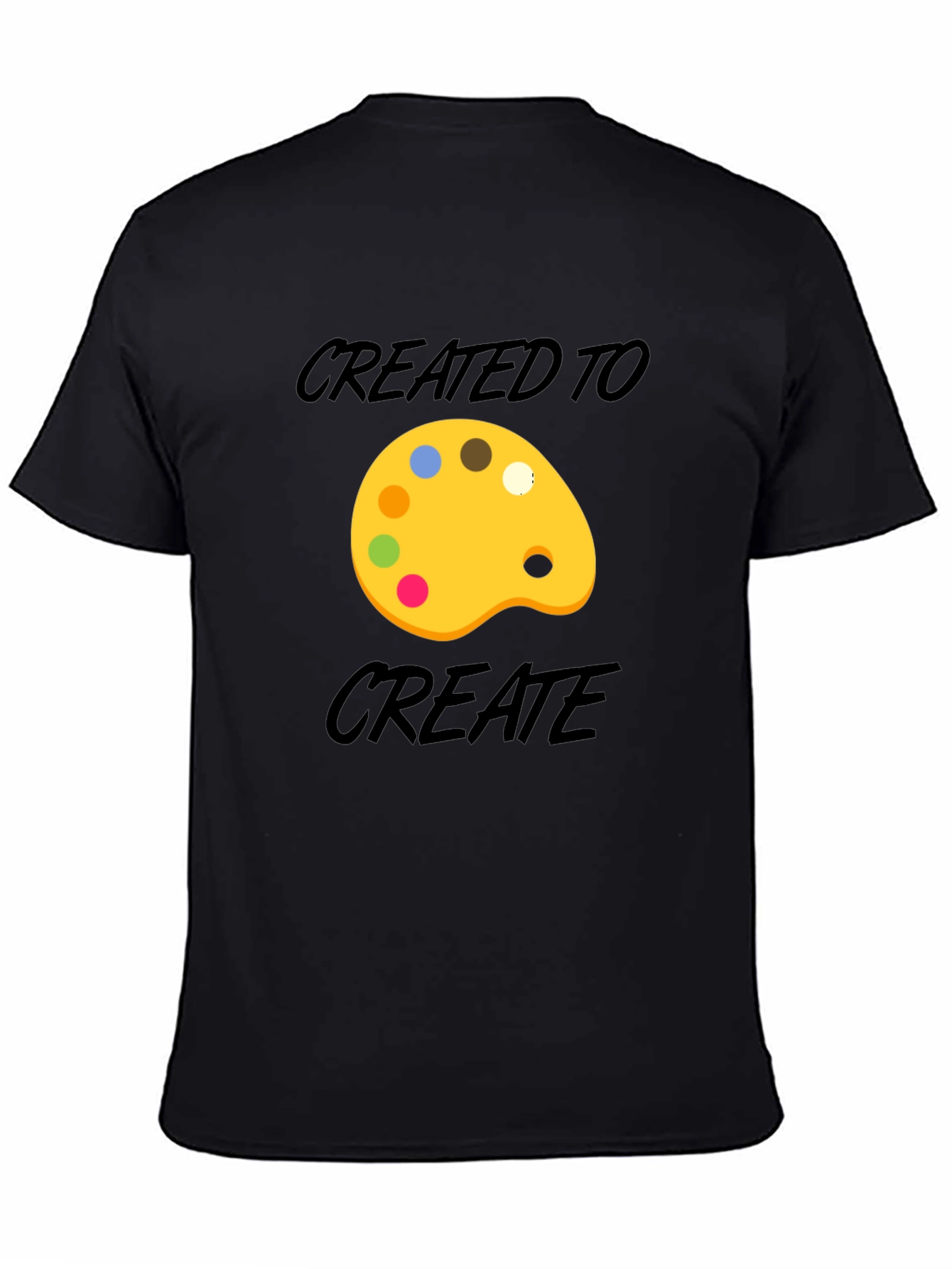 Created to Create Artist Palette T-Shirt - Black