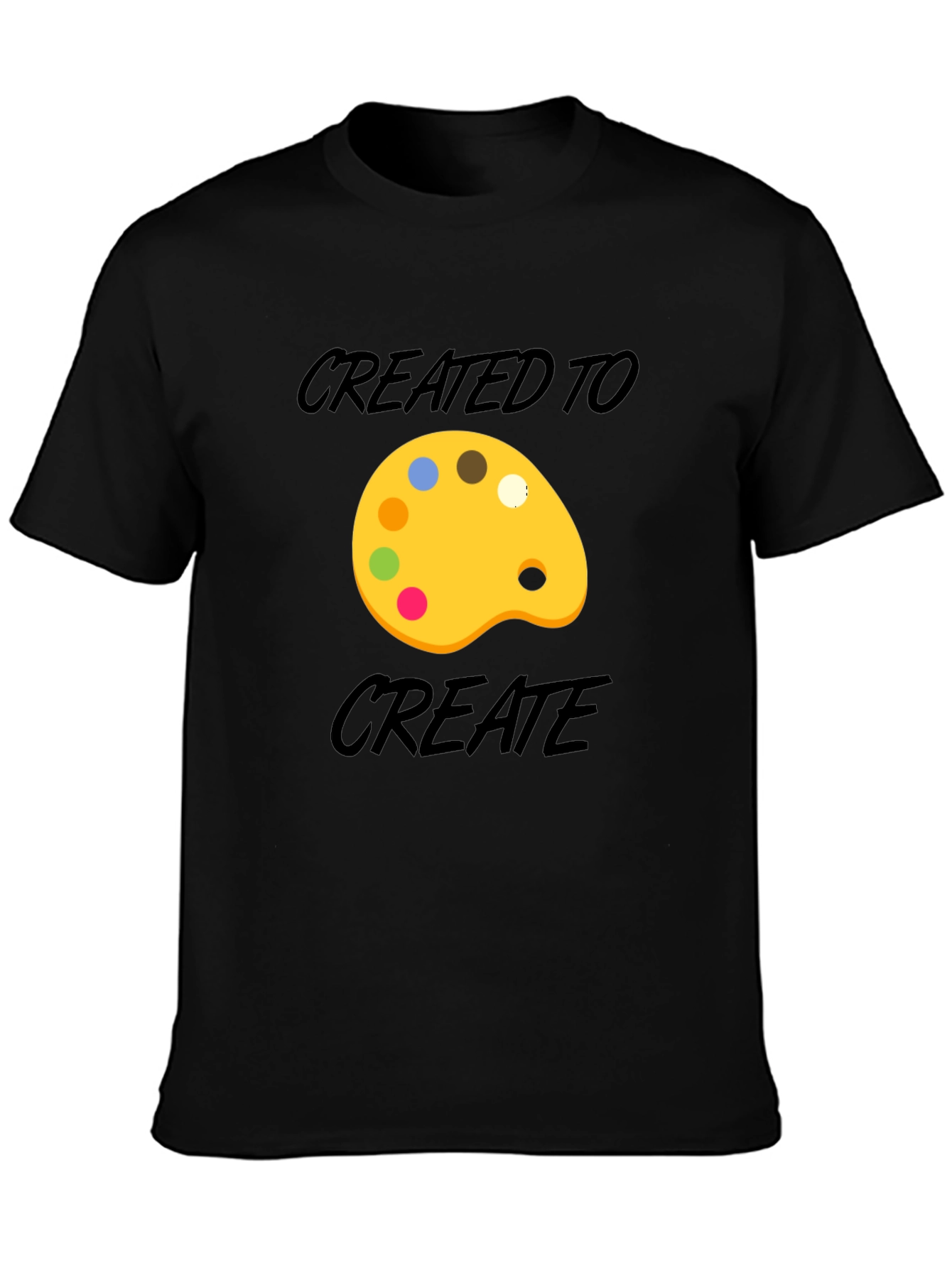 Created to Create Artist Palette T-Shirt - Black