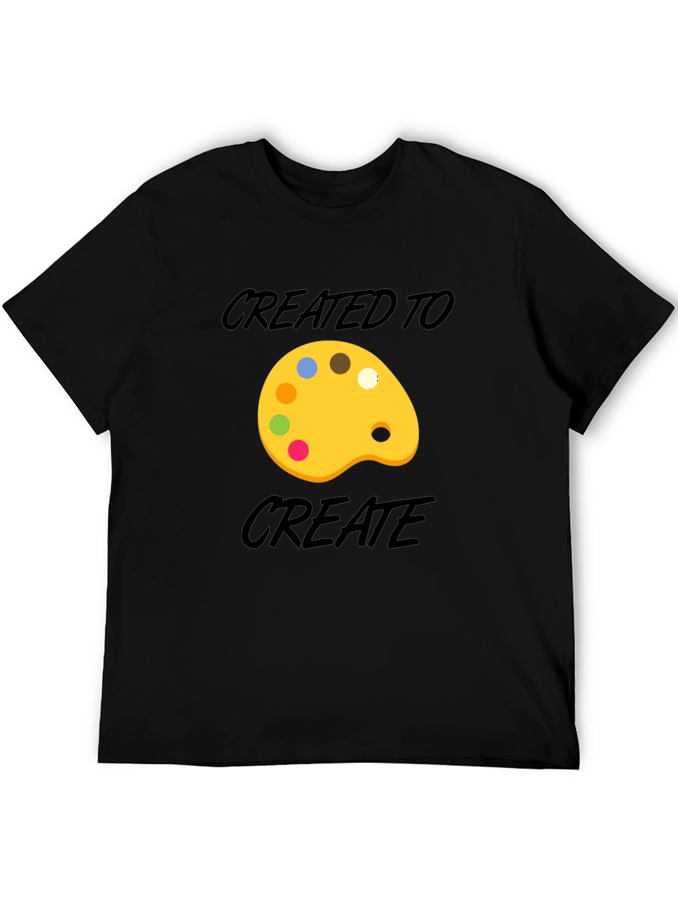 Created to Create Artist Palette T-Shirt - Black
