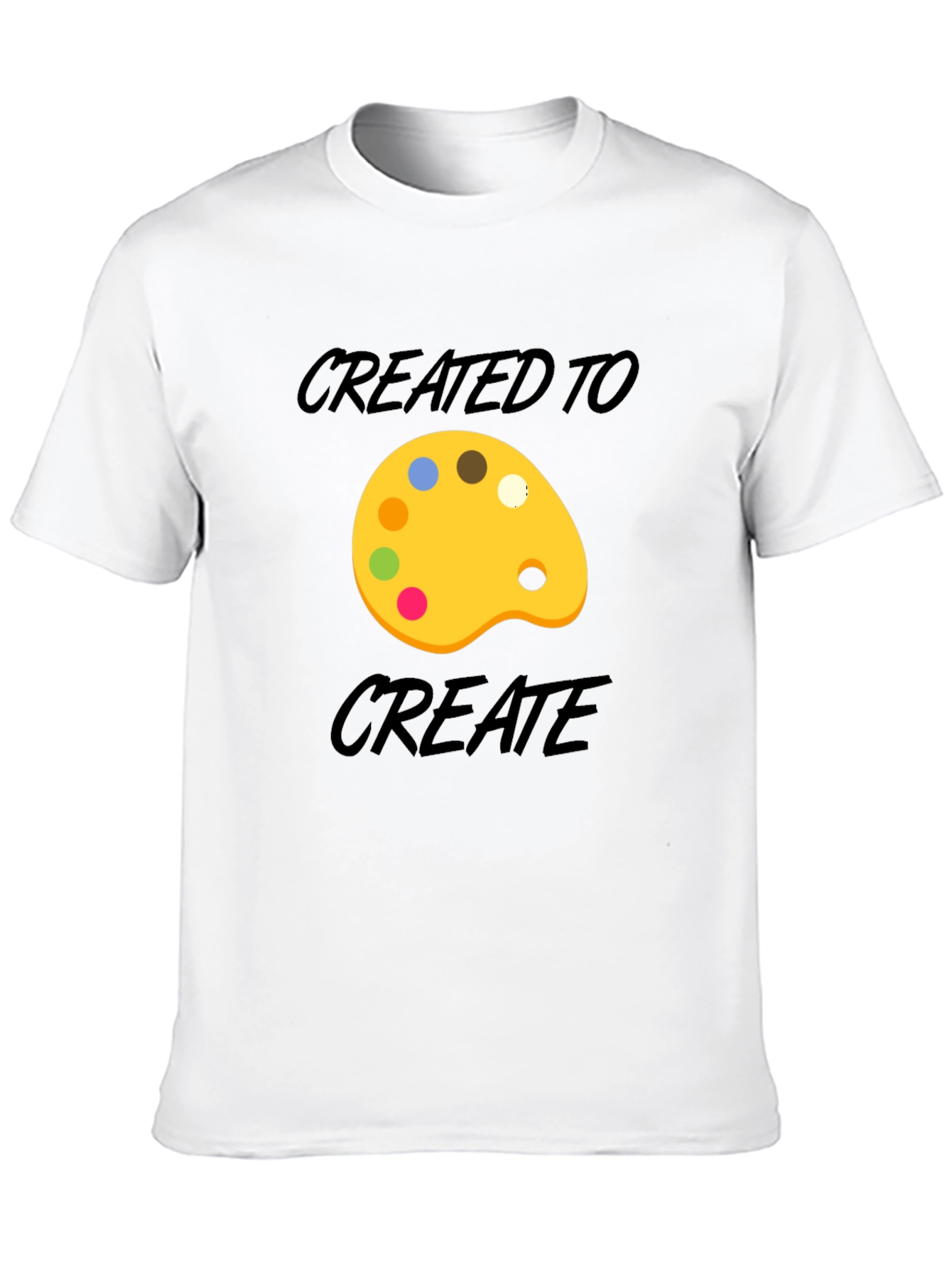 Created to Create Artist Palette T-Shirt - Black