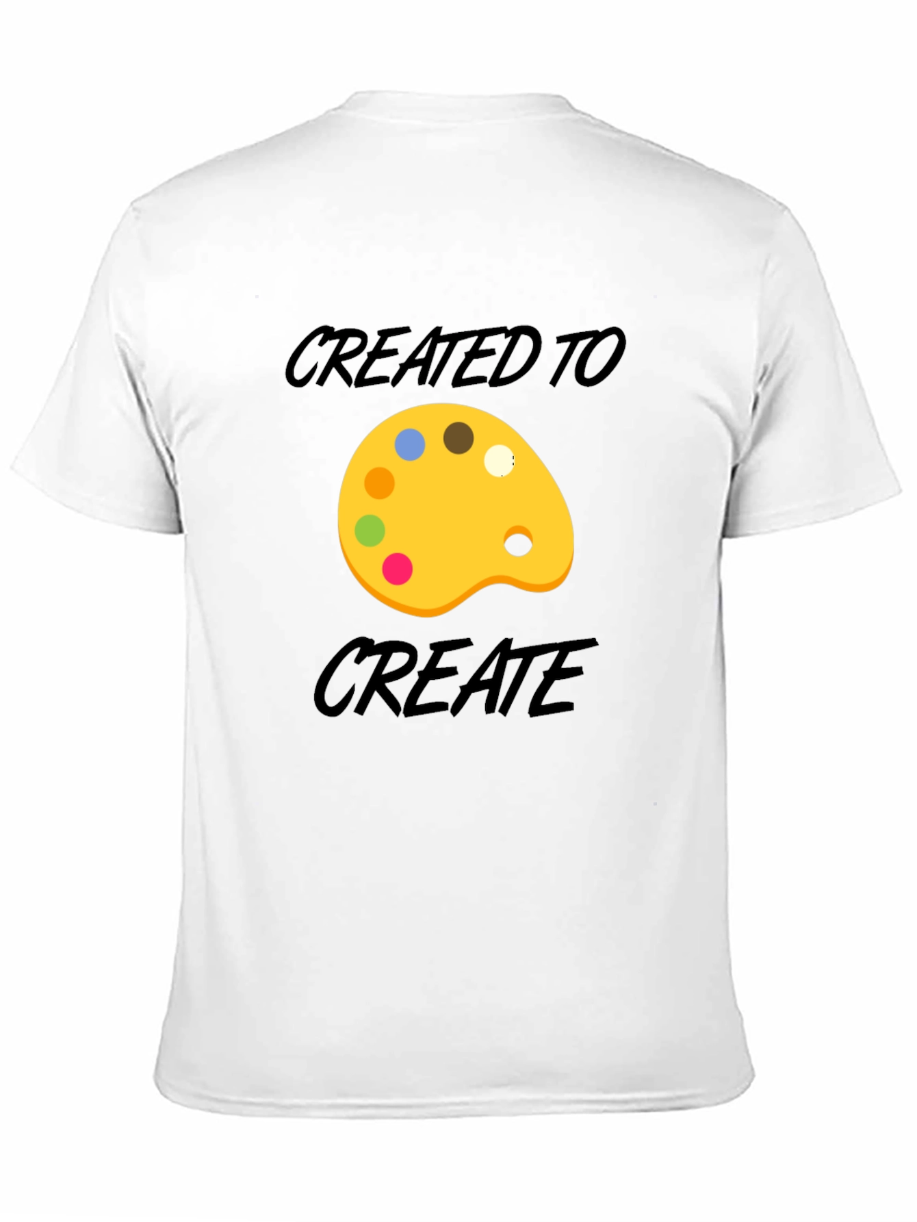Created to Create Artist Palette T-Shirt - Black