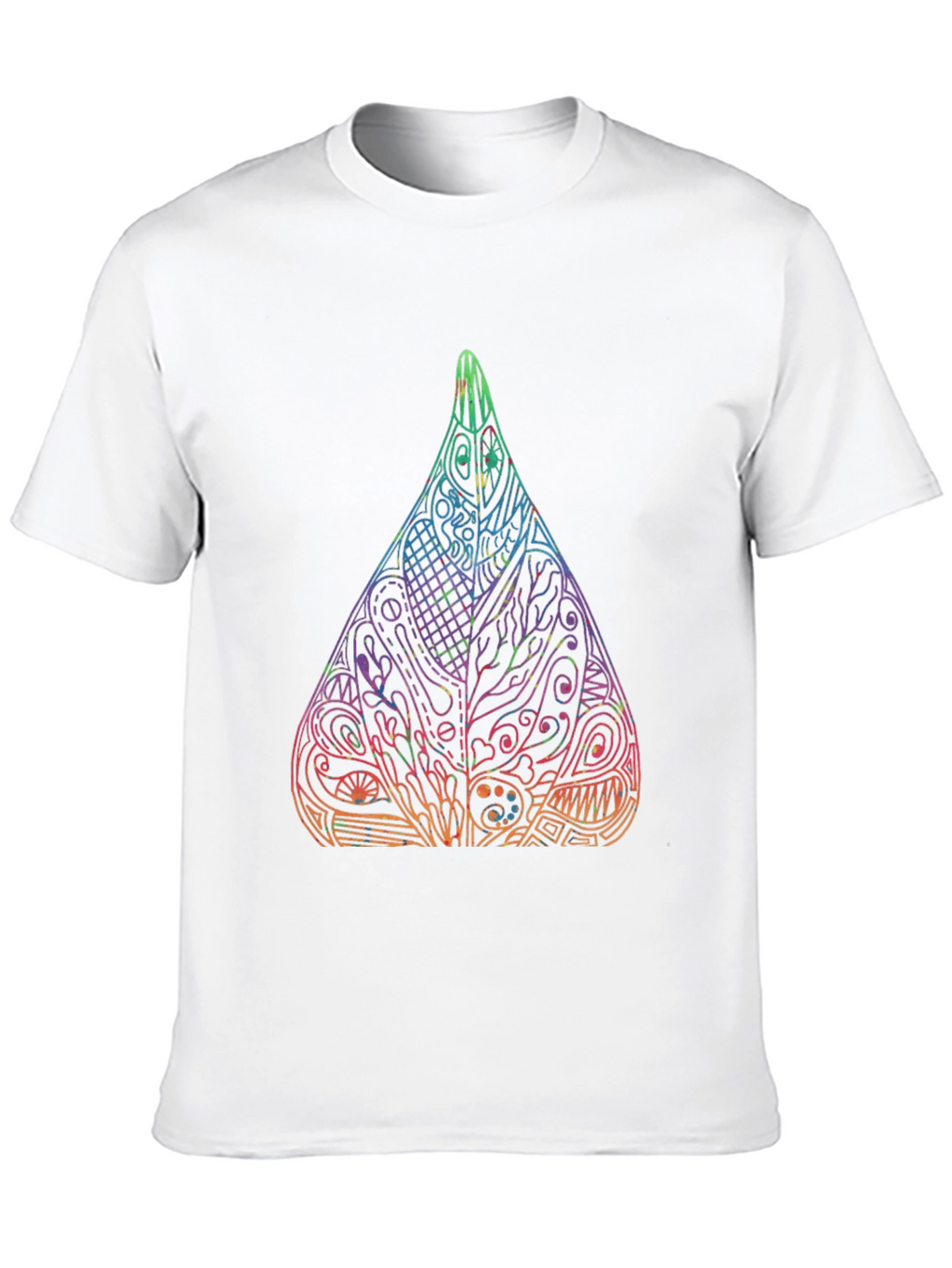 Abstract Art Drop Black T-Shirt