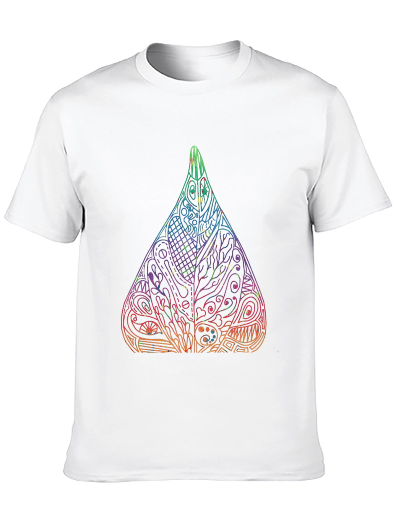 Abstract Art Drop Black T-Shirt