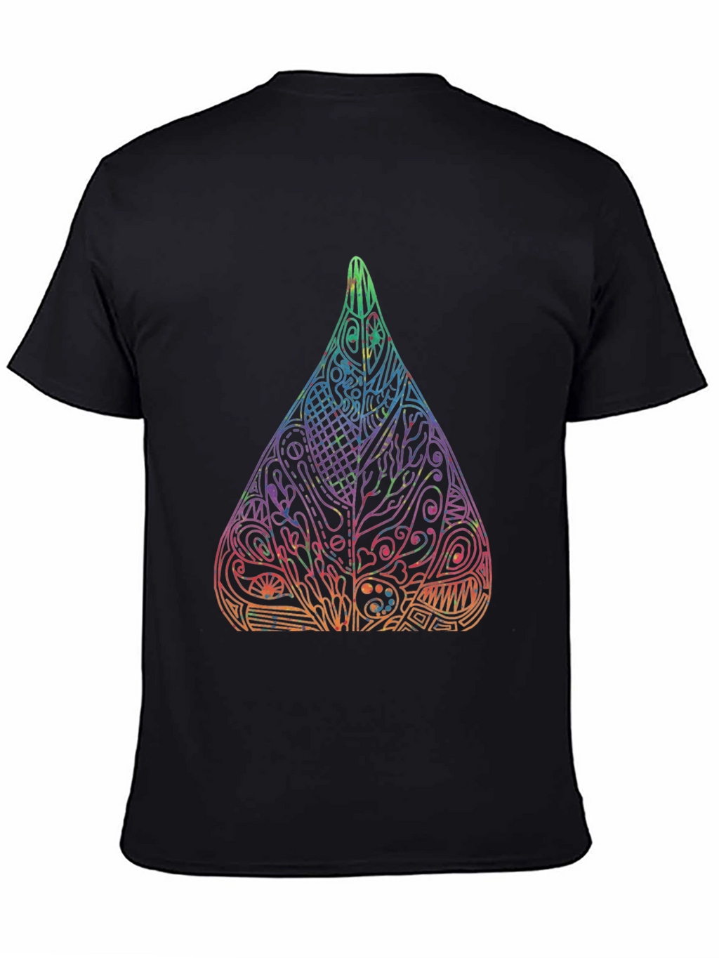 Abstract Art Drop Black T-Shirt