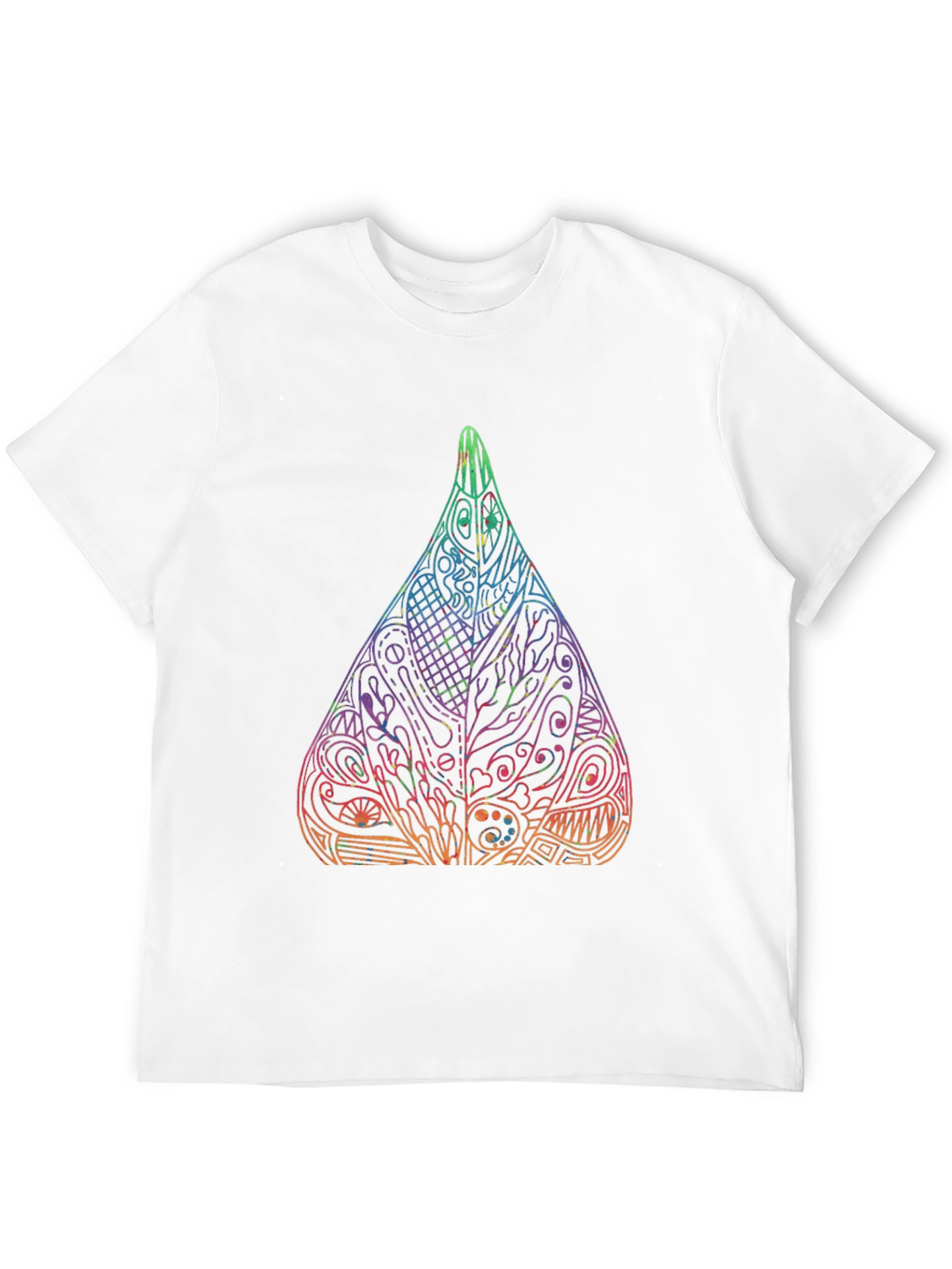Abstract Art Drop Black T-Shirt
