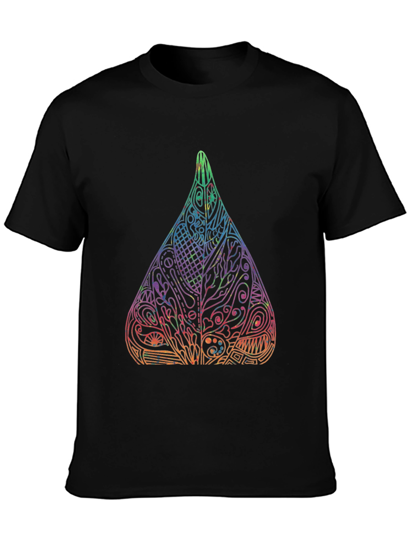 Abstract Art Drop Black T-Shirt