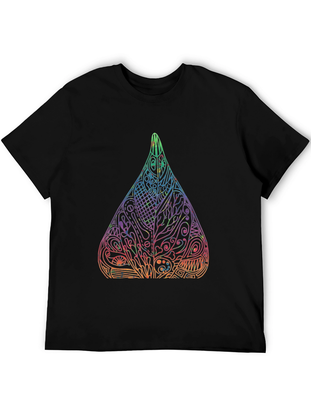 Abstract Art Drop Black T-Shirt