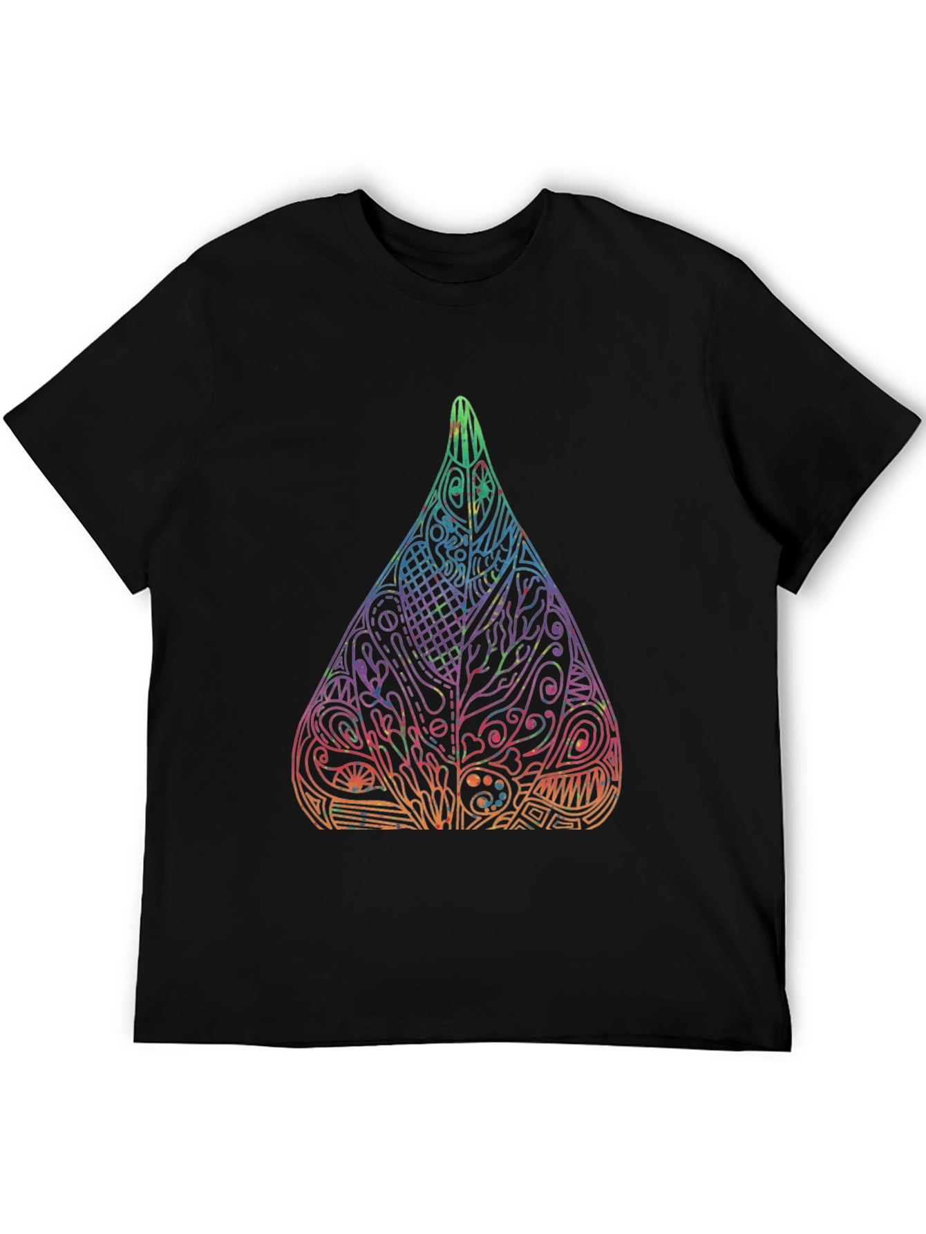 Abstract Art Drop Black T-Shirt