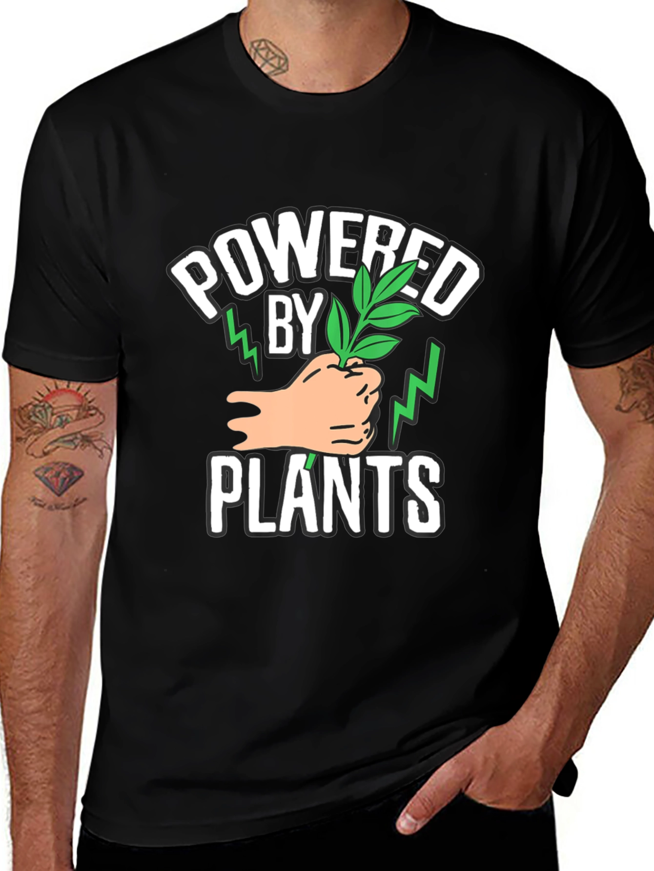 Powered by Plants Graphic T-Shirt - Vegan Friendly
