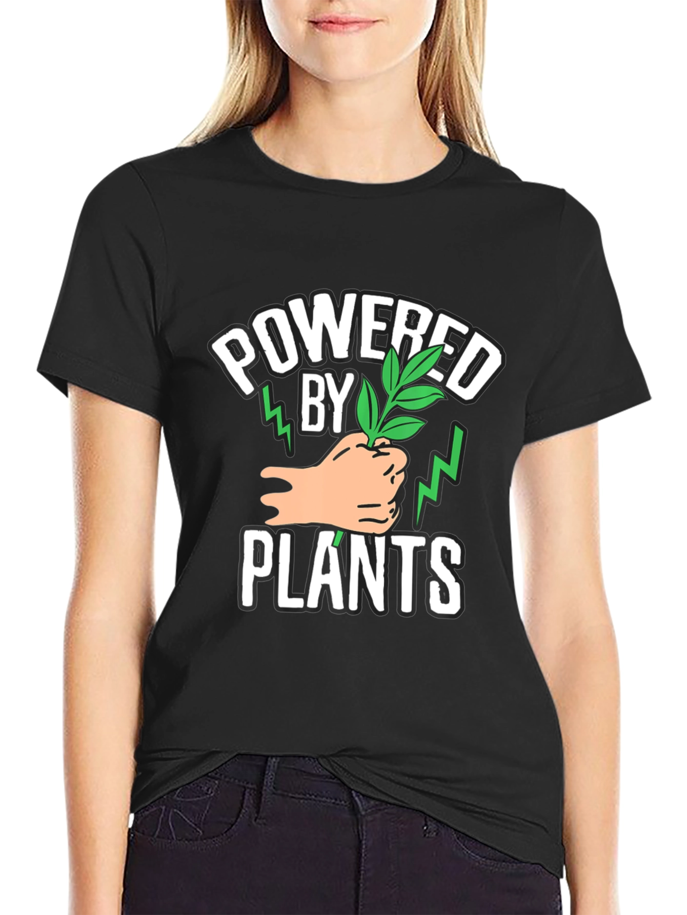 Powered by Plants Graphic T-Shirt - Vegan Friendly