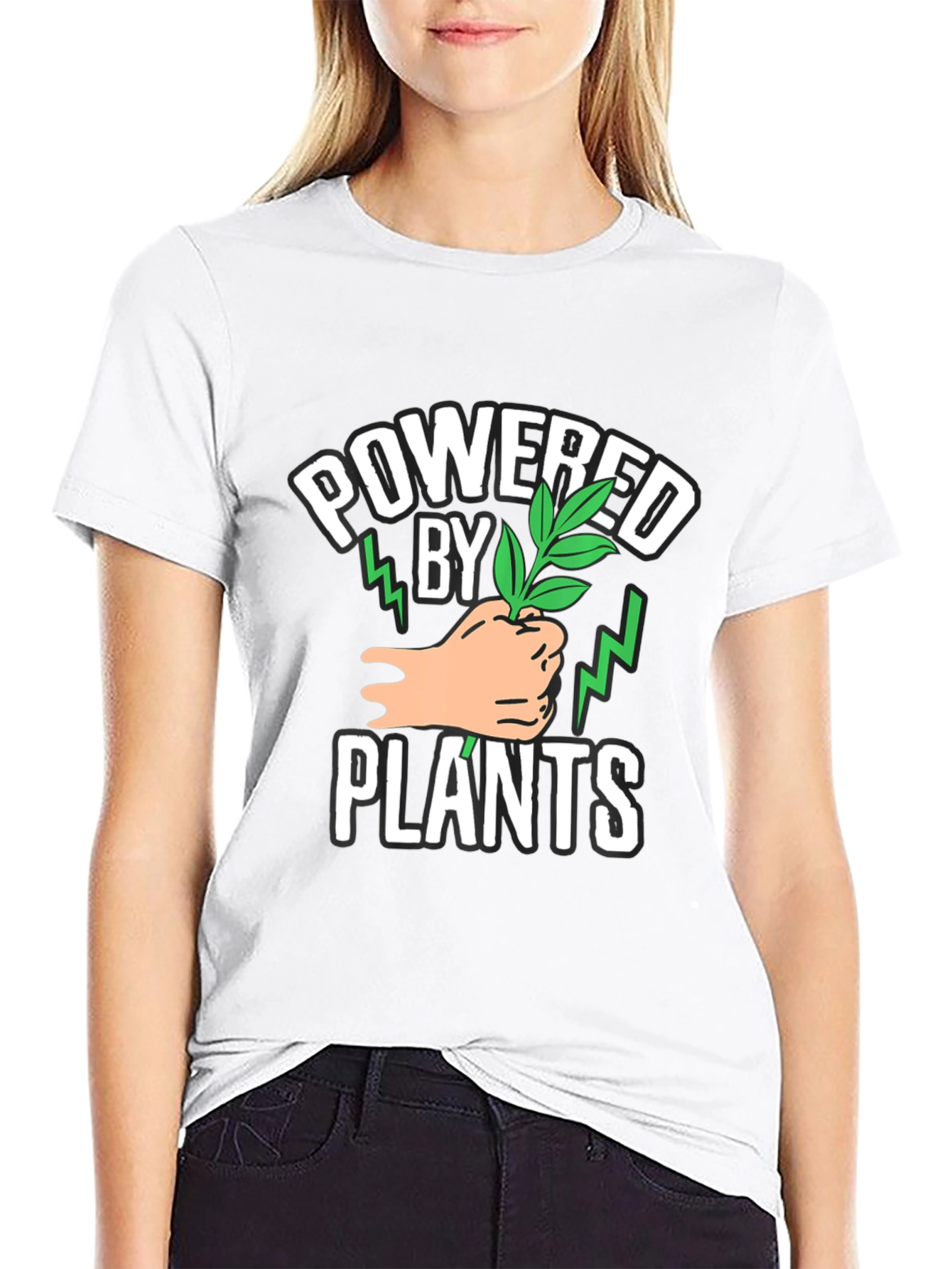 Powered by Plants Graphic T-Shirt - Vegan Friendly