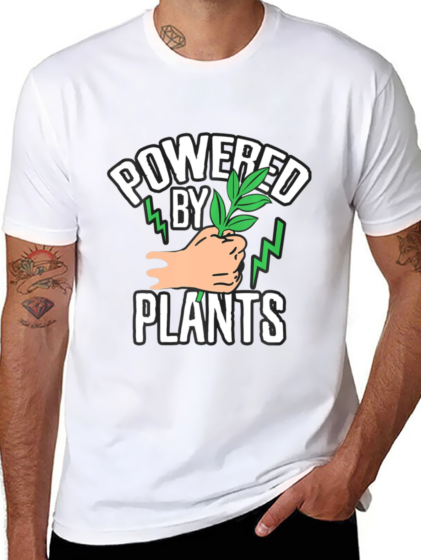 Powered by Plants Graphic T-Shirt - Vegan Friendly