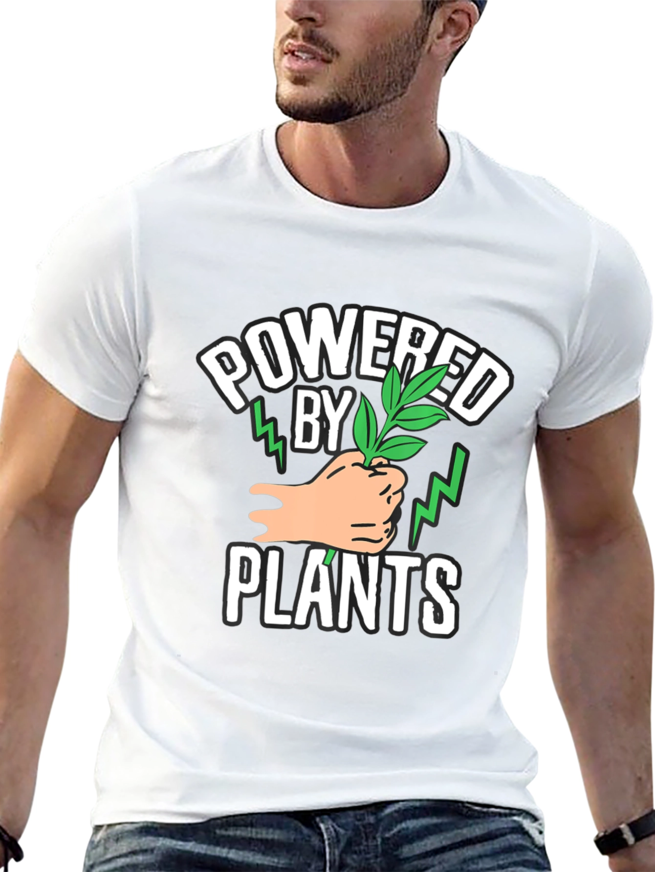 Powered by Plants Graphic T-Shirt - Vegan Friendly