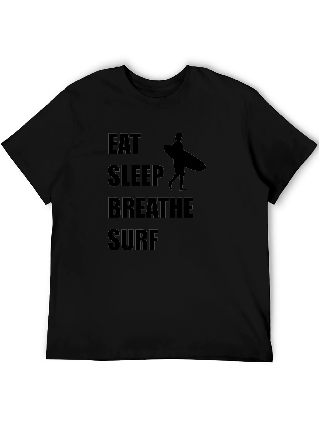 Eat Sleep Breathe Surf Black T-Shirt