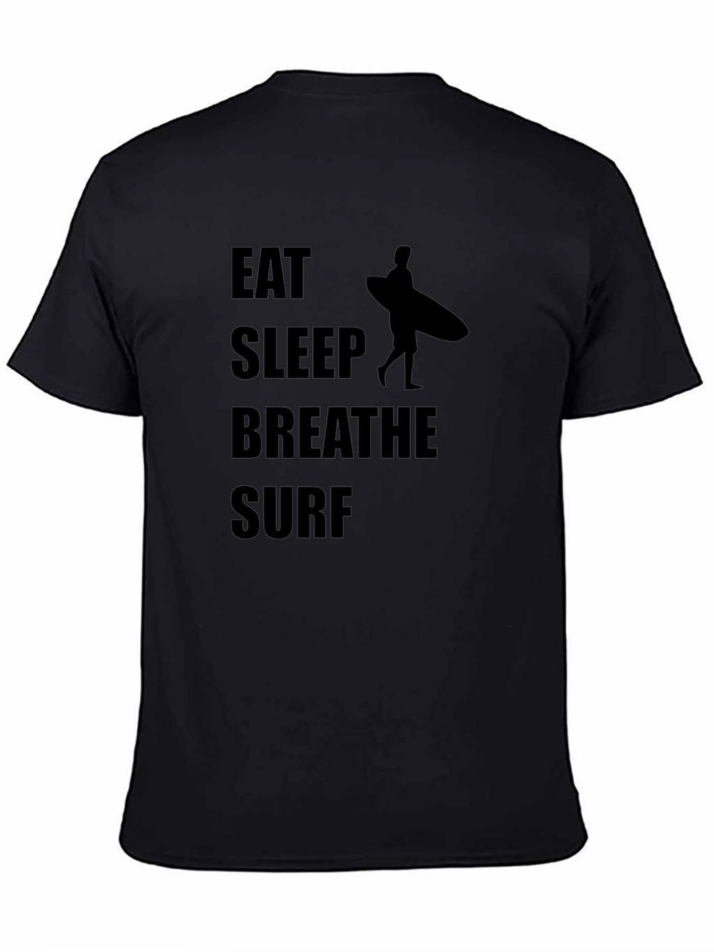 Eat Sleep Breathe Surf Black T-Shirt