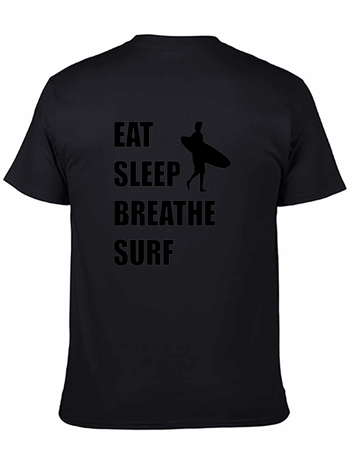 Eat Sleep Breathe Surf Black T-Shirt