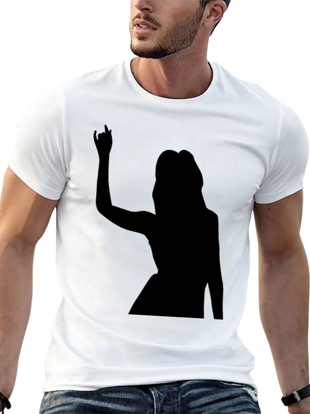 Rock On! Graphic Black T-Shirt