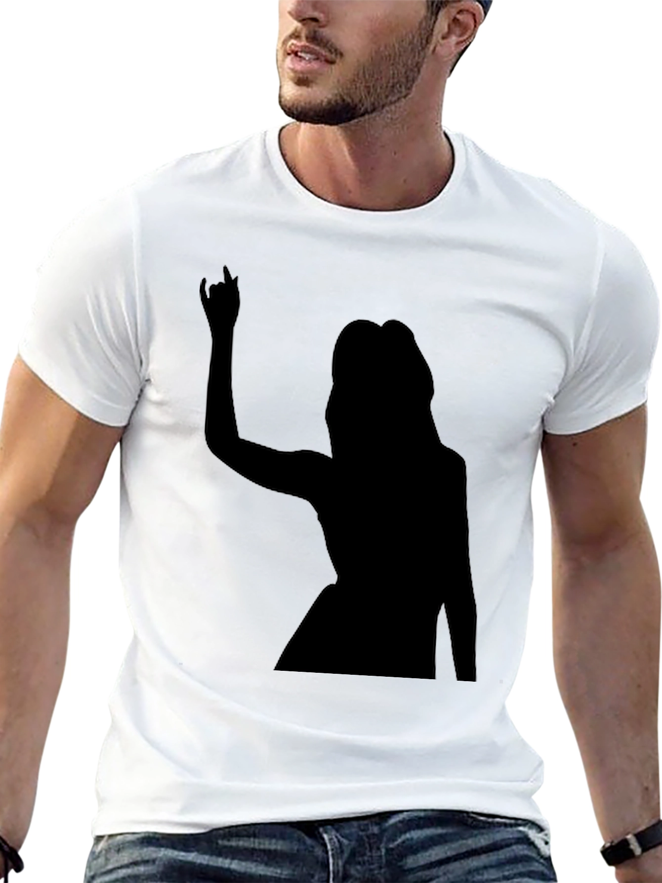 Rock On! Graphic Black T-Shirt