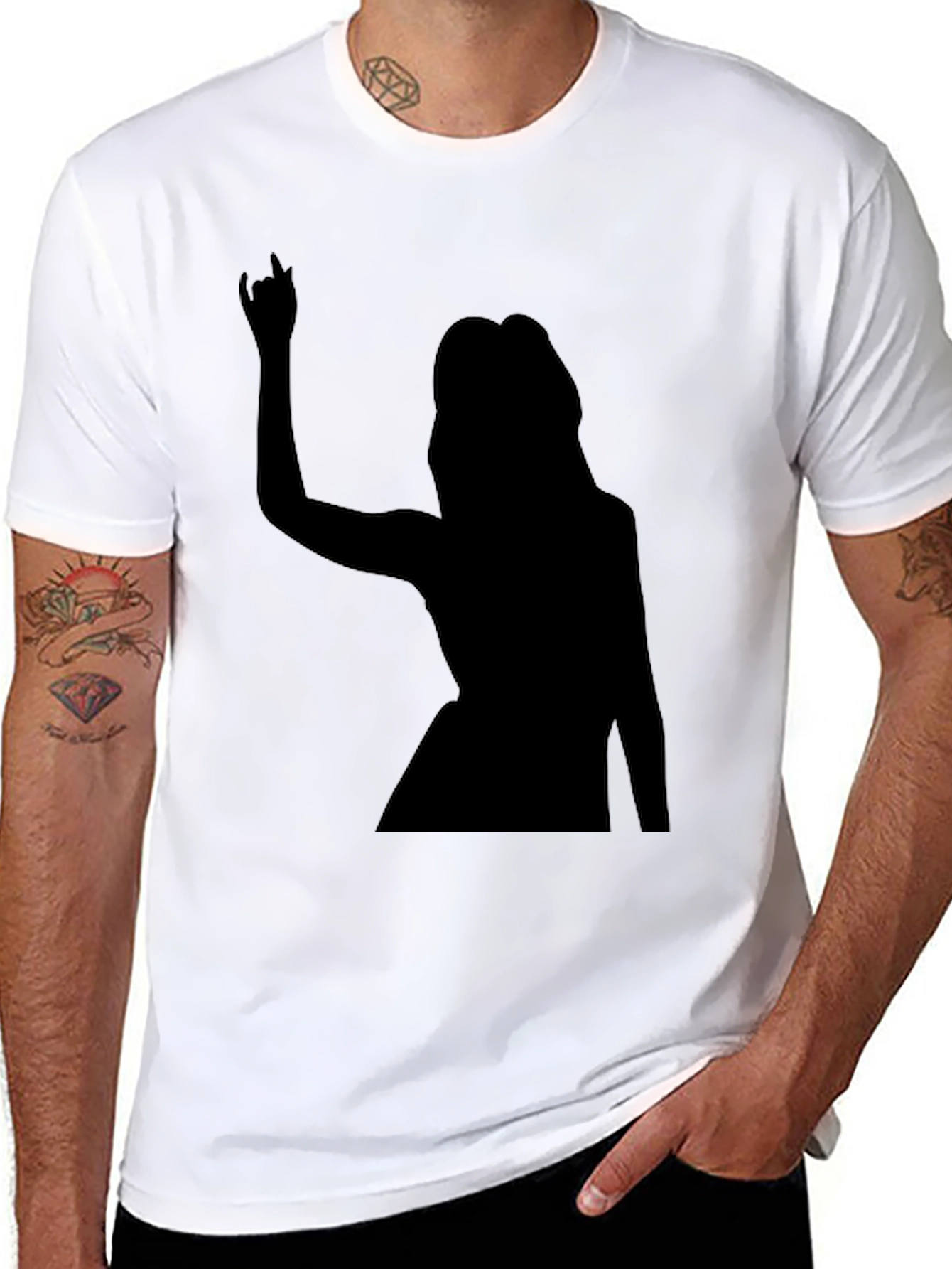 Rock On! Graphic Black T-Shirt