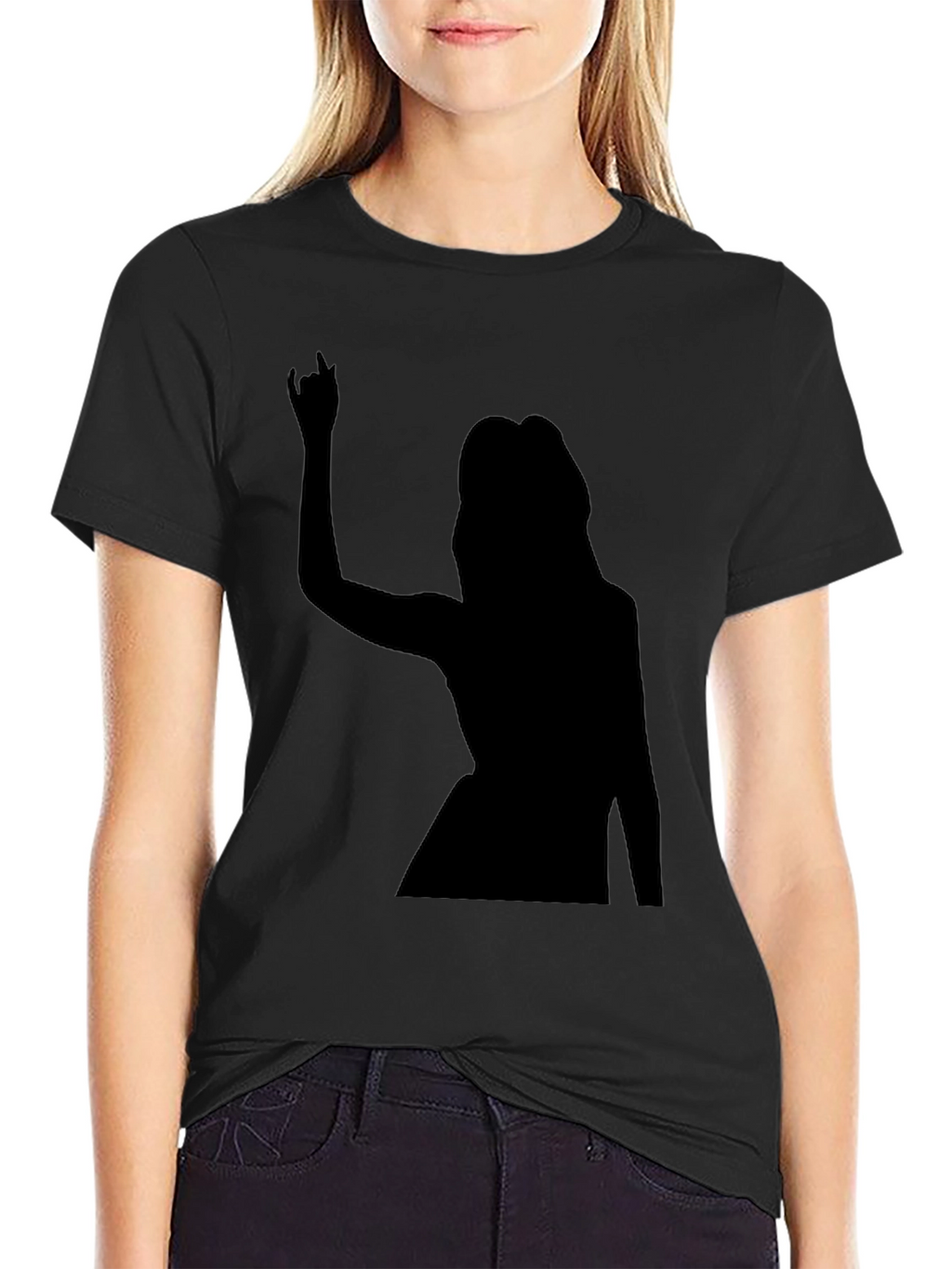 Rock On! Graphic Black T-Shirt