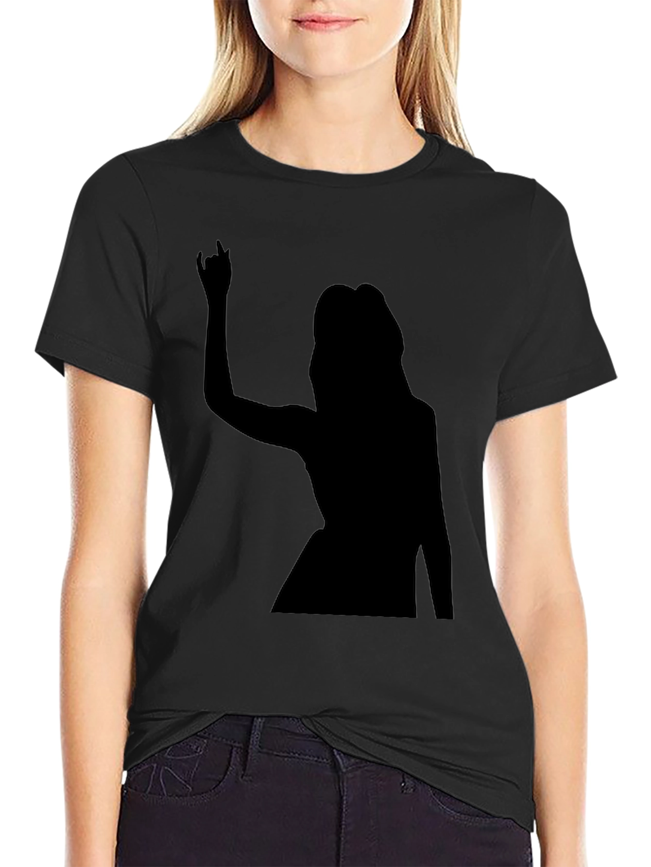 Rock On! Graphic Black T-Shirt