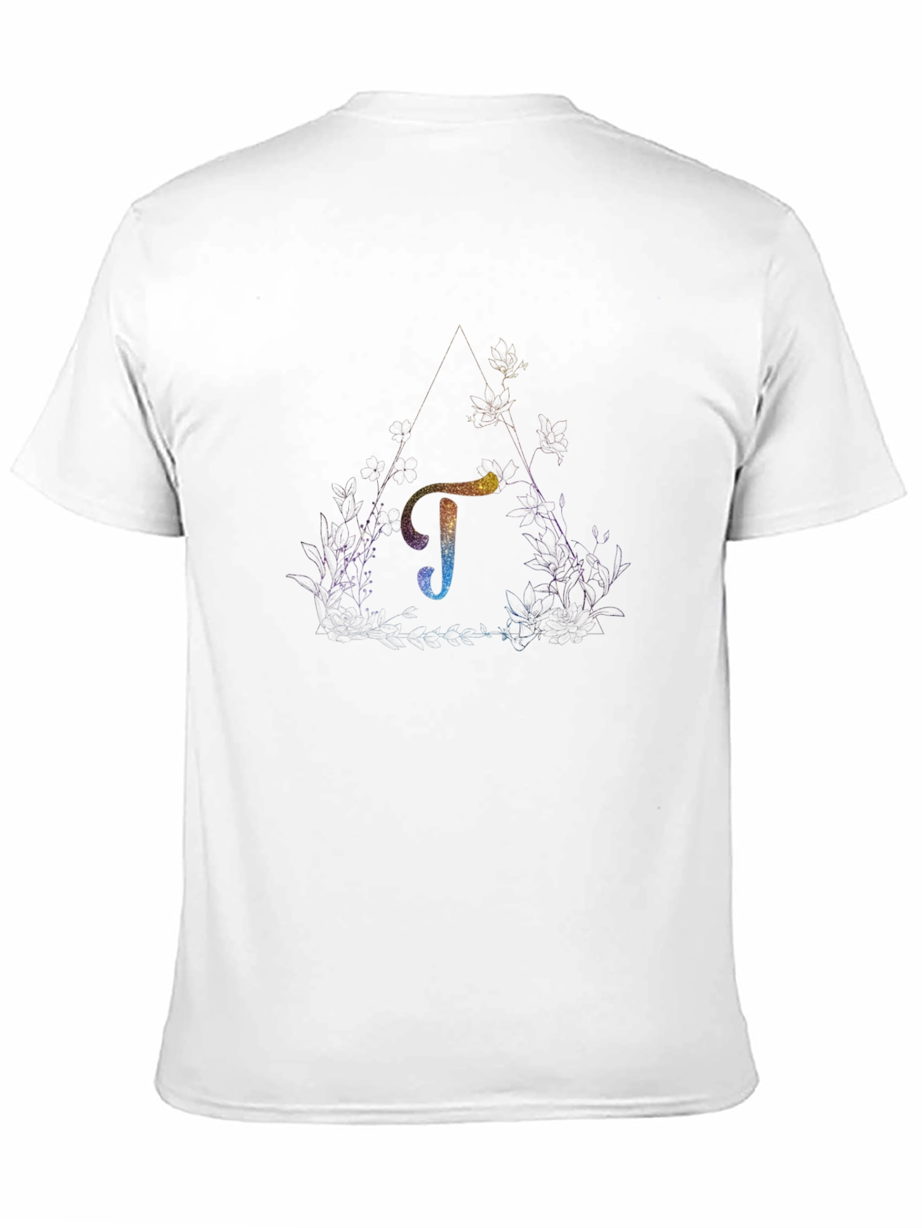 Cosmic Letter T Graphic Tee - Unisex Black T-Shirt