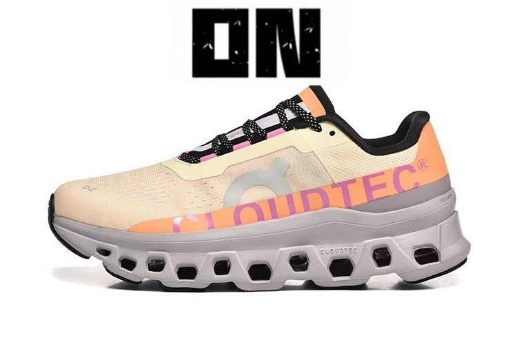 On Running Cloudmonster Sneakers Light Gold | Orange Pink