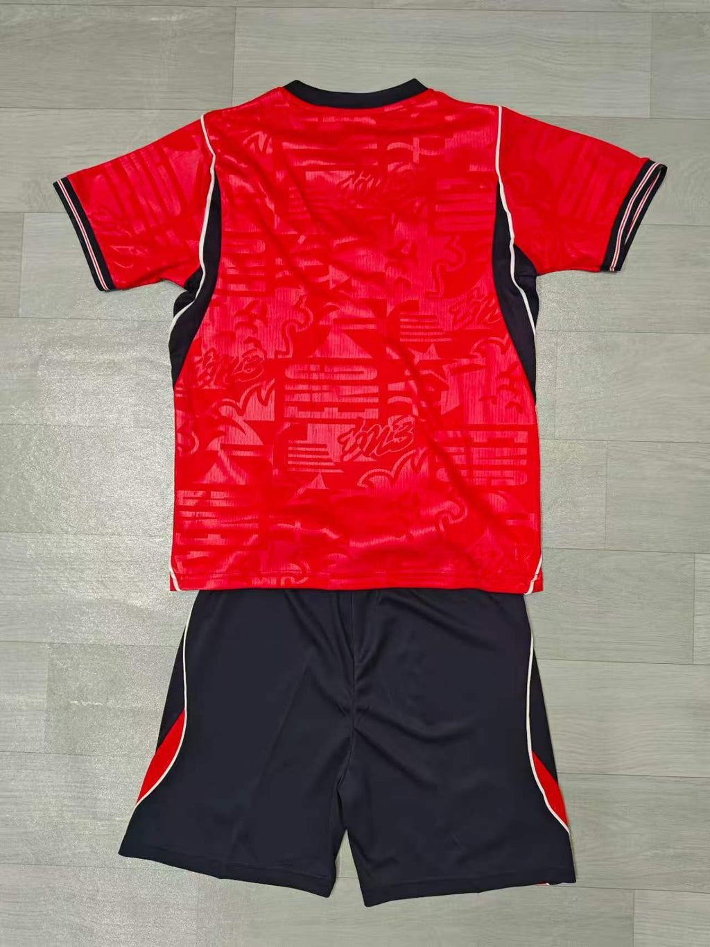 KIDS England  Away Kit – Red Heritage Pattern