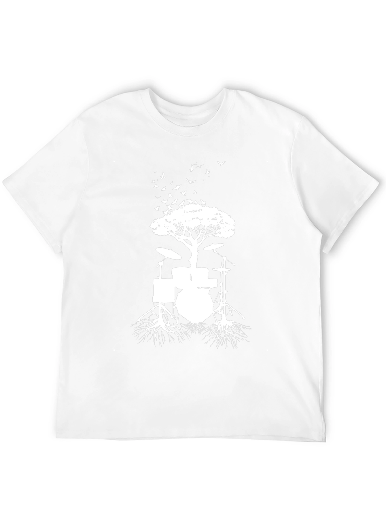 Drum Set Tree T-Shirt - Music Lover Tee