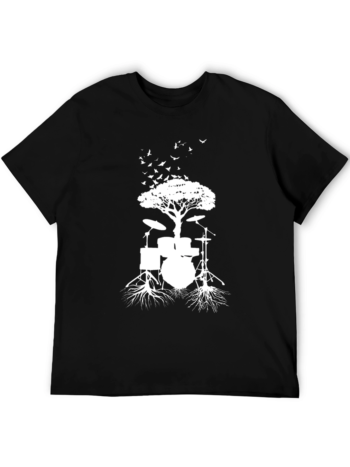 Drum Set Tree T-Shirt - Music Lover Tee