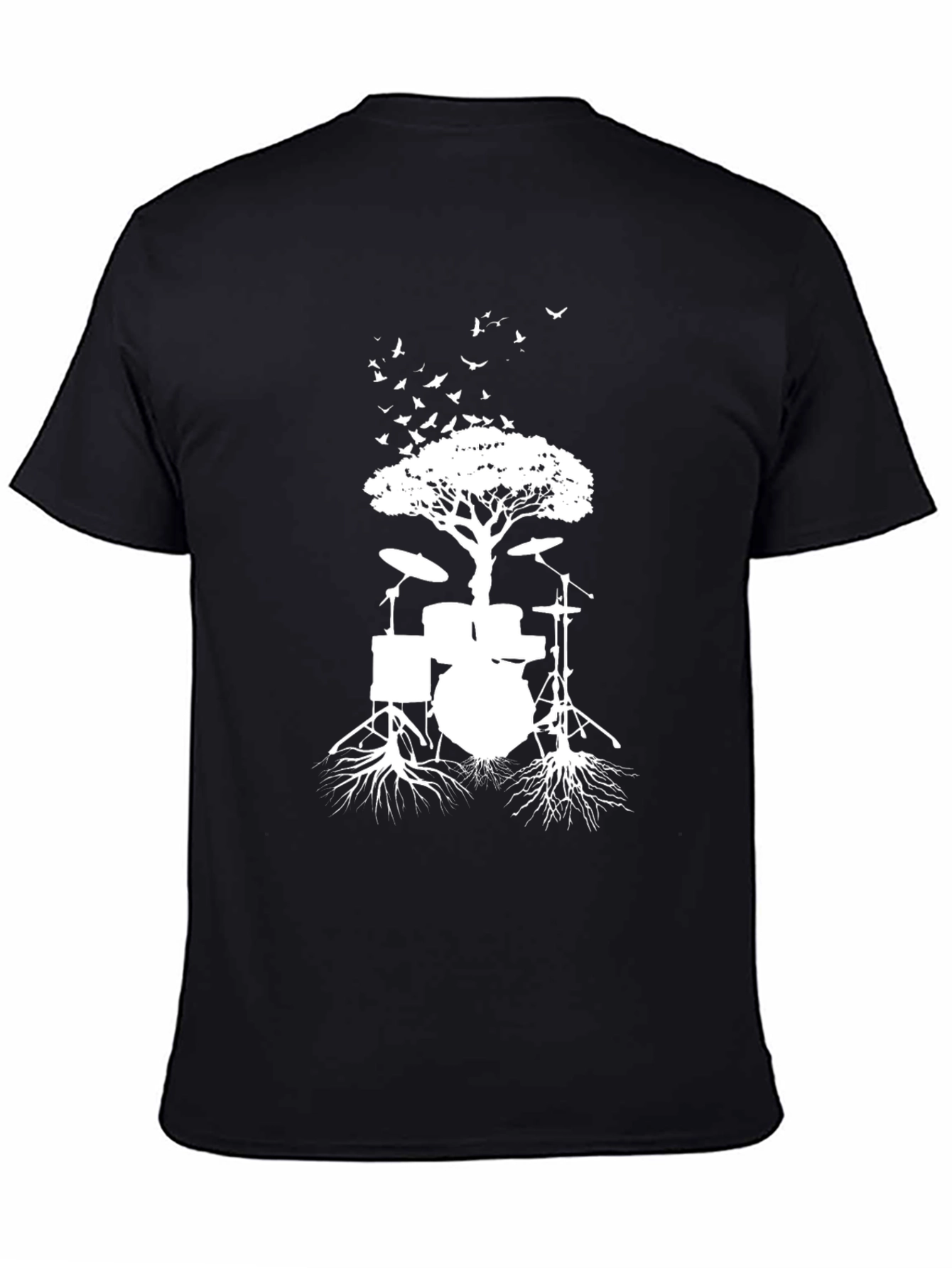 Drum Set Tree T-Shirt - Music Lover Tee