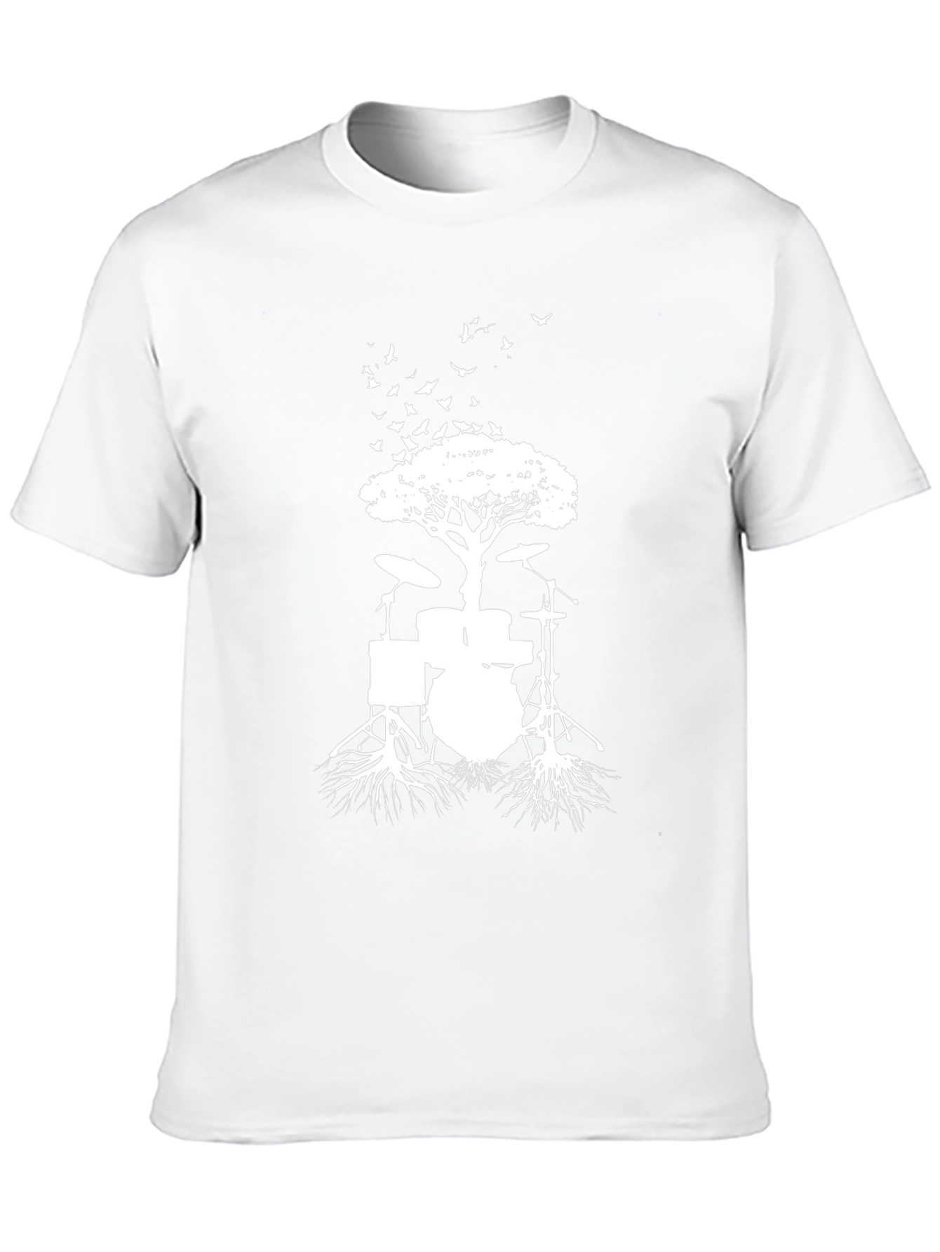 Drum Set Tree T-Shirt - Music Lover Tee
