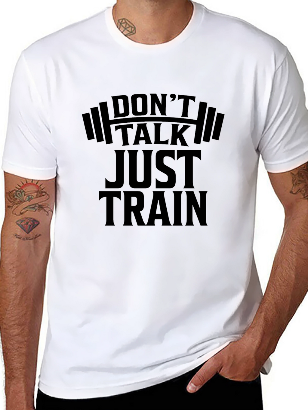 Dont Talk Just Train Black T-Shirt