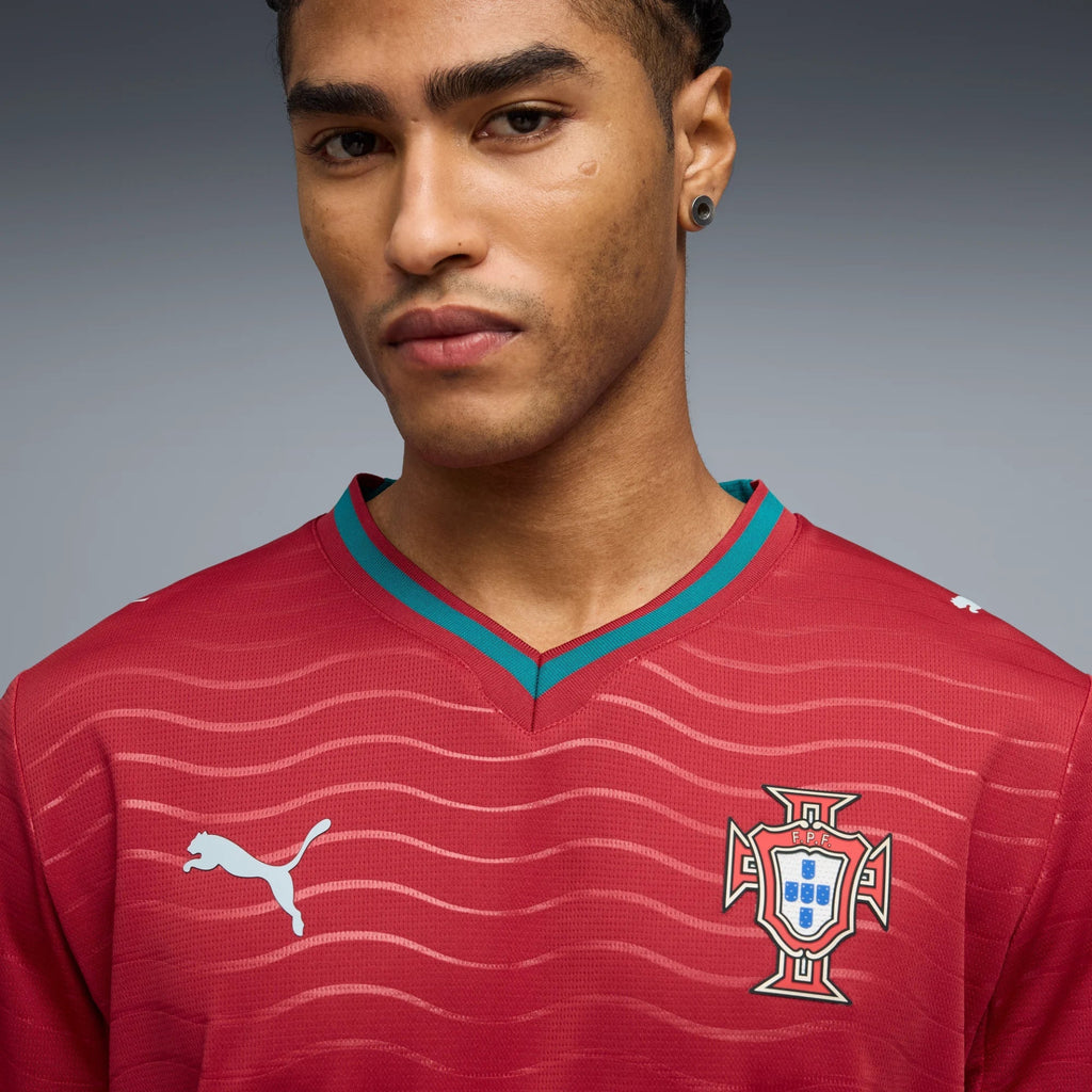 2026 Portugal Men's Stadium Home Long-Sleeve Soccer Jersey