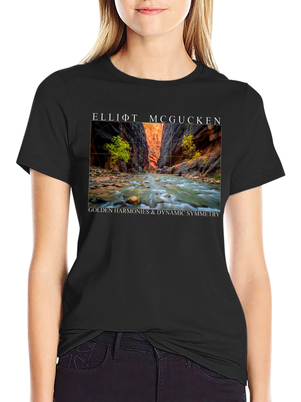 Elliot McGucken Golden Harmonies Black T-Shirt