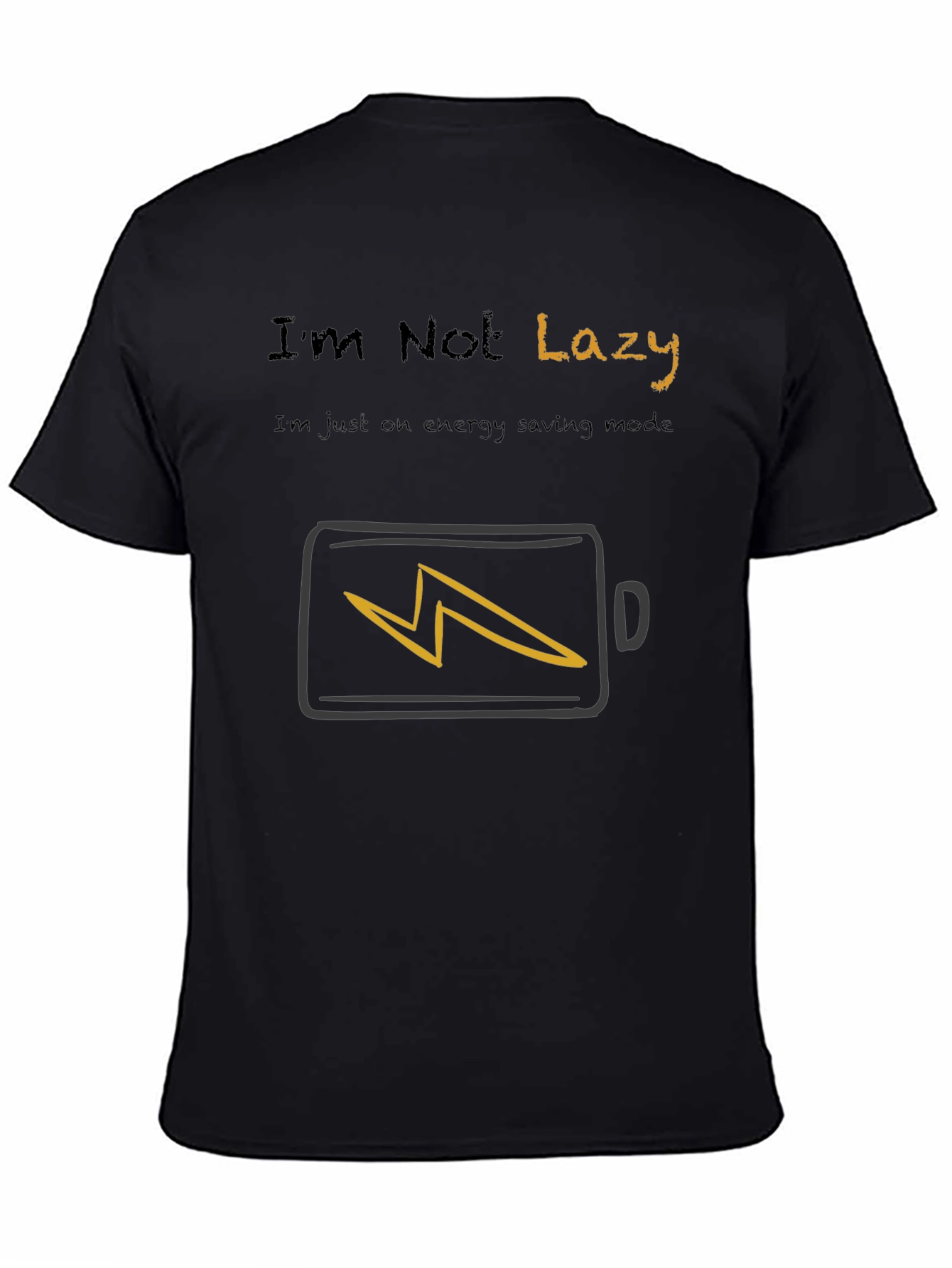 Energy Saving Mode T-Shirt - Funny Lazy Graphic Tee