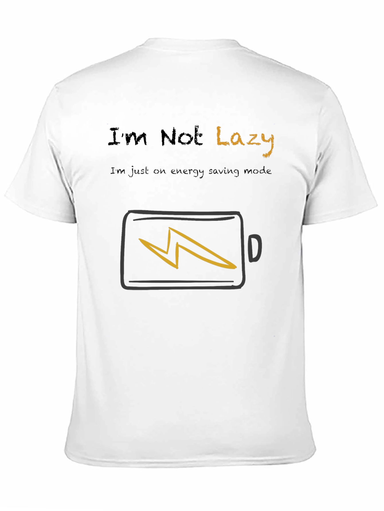 Energy Saving Mode T-Shirt - Funny Lazy Graphic Tee
