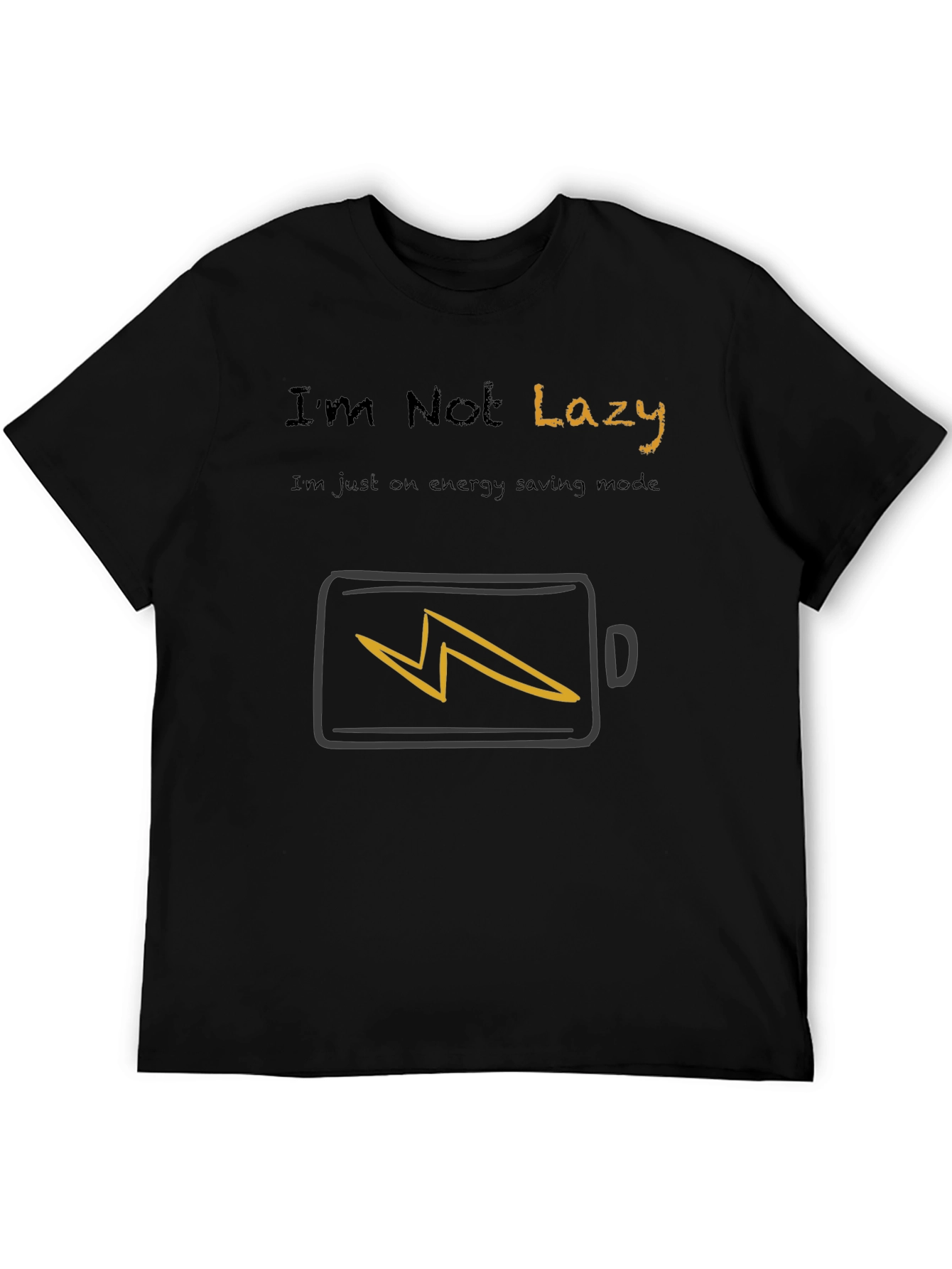 Energy Saving Mode T-Shirt - Funny Lazy Graphic Tee
