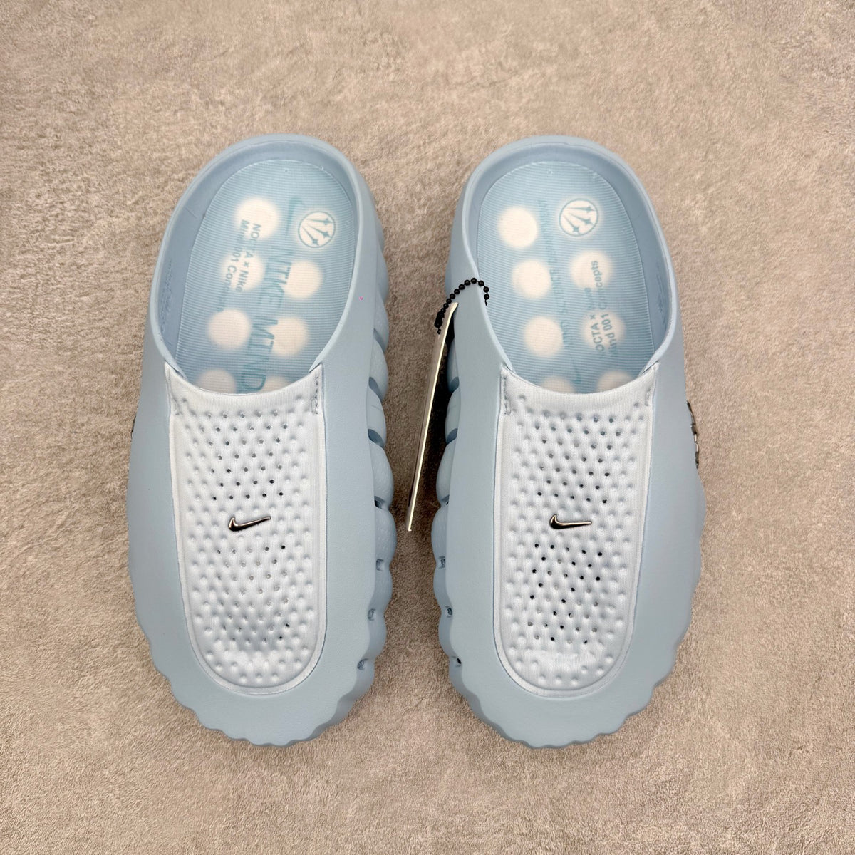 Nike x Fragment x Chrome Hearts Mind 001 Light Blue Unisex Slide Sandals