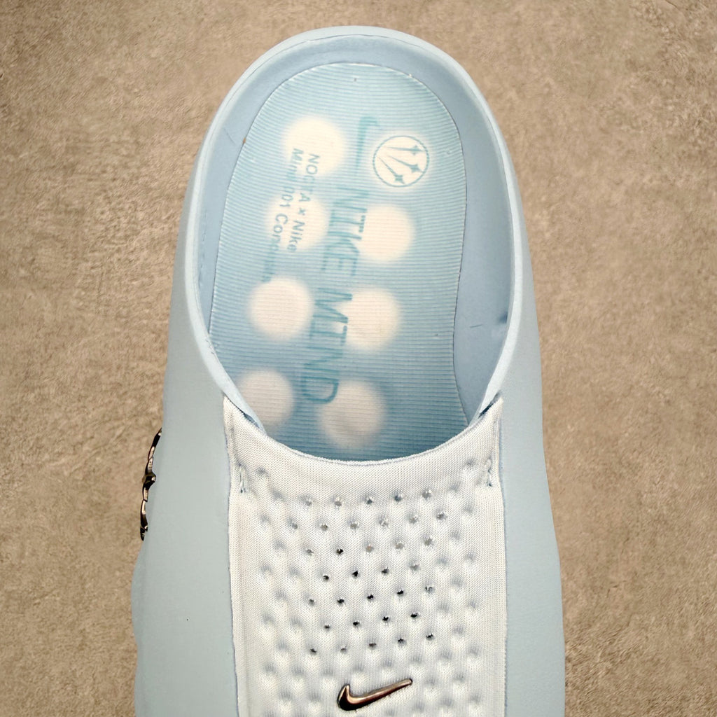 Nike x Fragment x Chrome Hearts Mind 001 Light Blue Unisex Slide Sandals