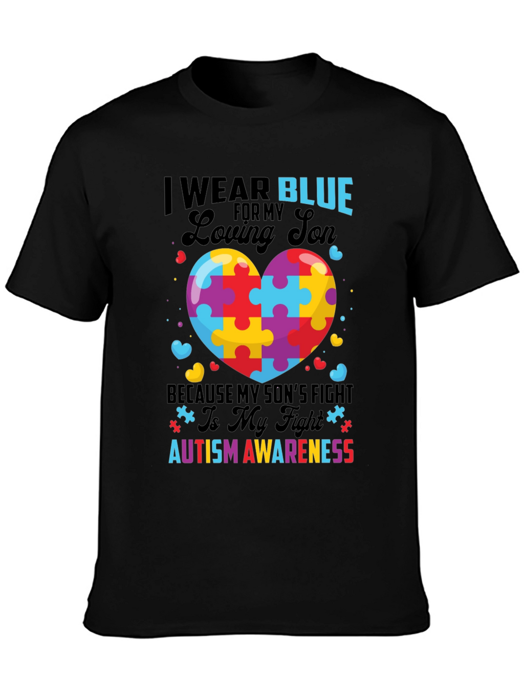 Autism Awareness Loving Son Graphic Tee
