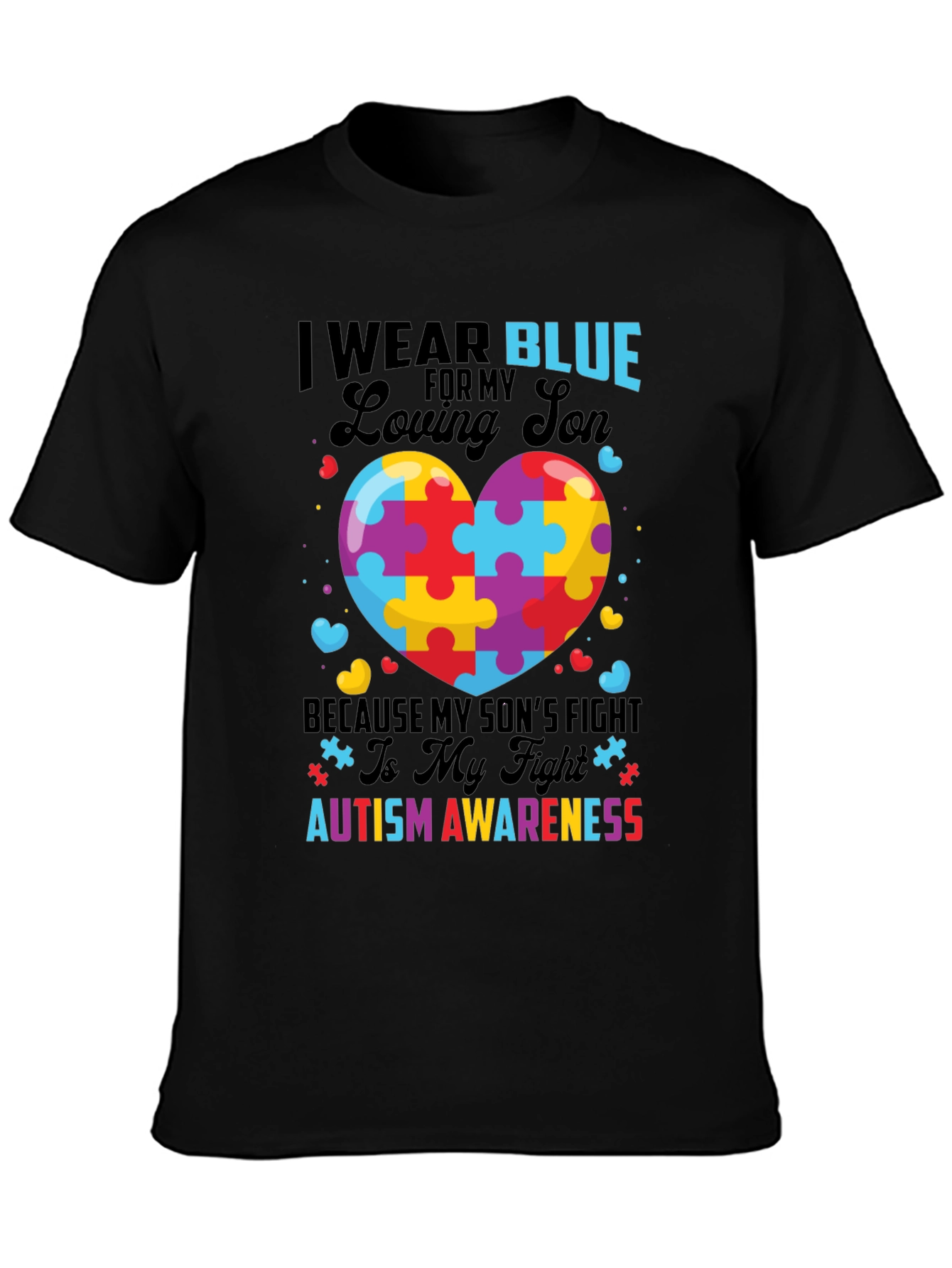 Autism Awareness Loving Son Graphic Tee